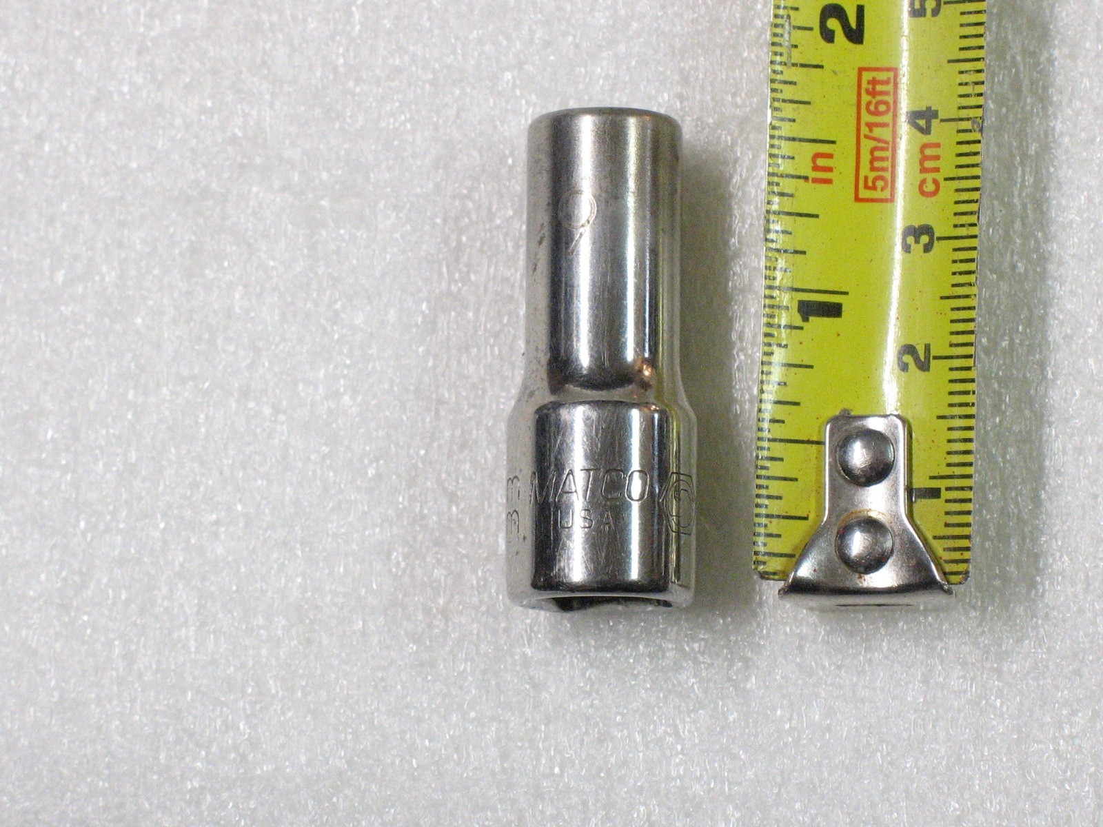MATCO Tools 9MM 3/8″ Drive 6 Point Semi-Deep Chrome Socket BI9M6