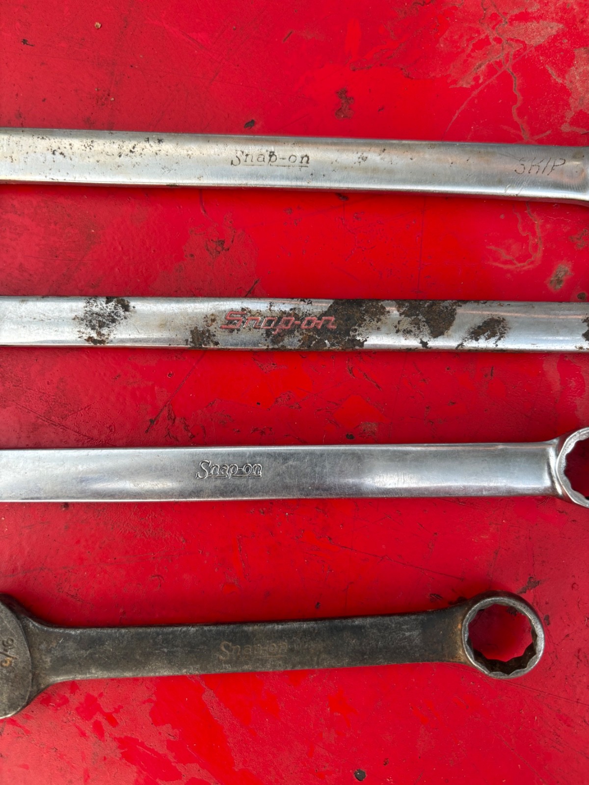 snap on tools wrench lot usa vintage 14mm 9/16 5/8