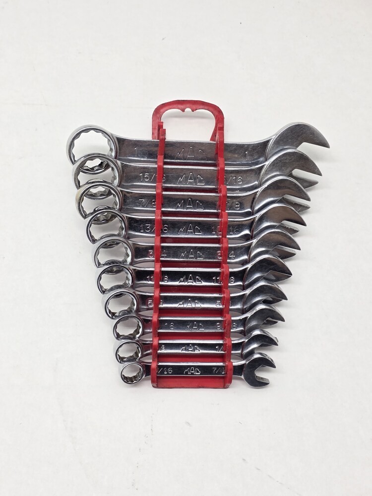 Mac 10Pc Stubby «Knuckle Saver» SAE Combination Wrench Set