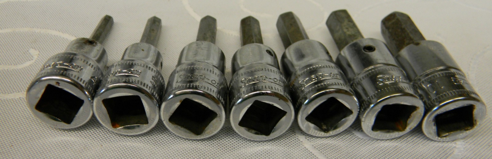 SNAP-ON 3/8″ DRIVE 7PC METRIC HEX BIT SOCKET SET 4-10MM #207EFAMY