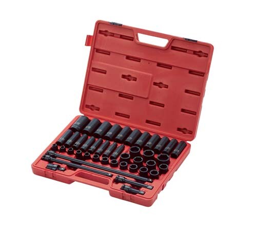 Sunex 1/2″ dr 43pc Metric Master Impact Socket Set w/Extensions 9-30MM #2569