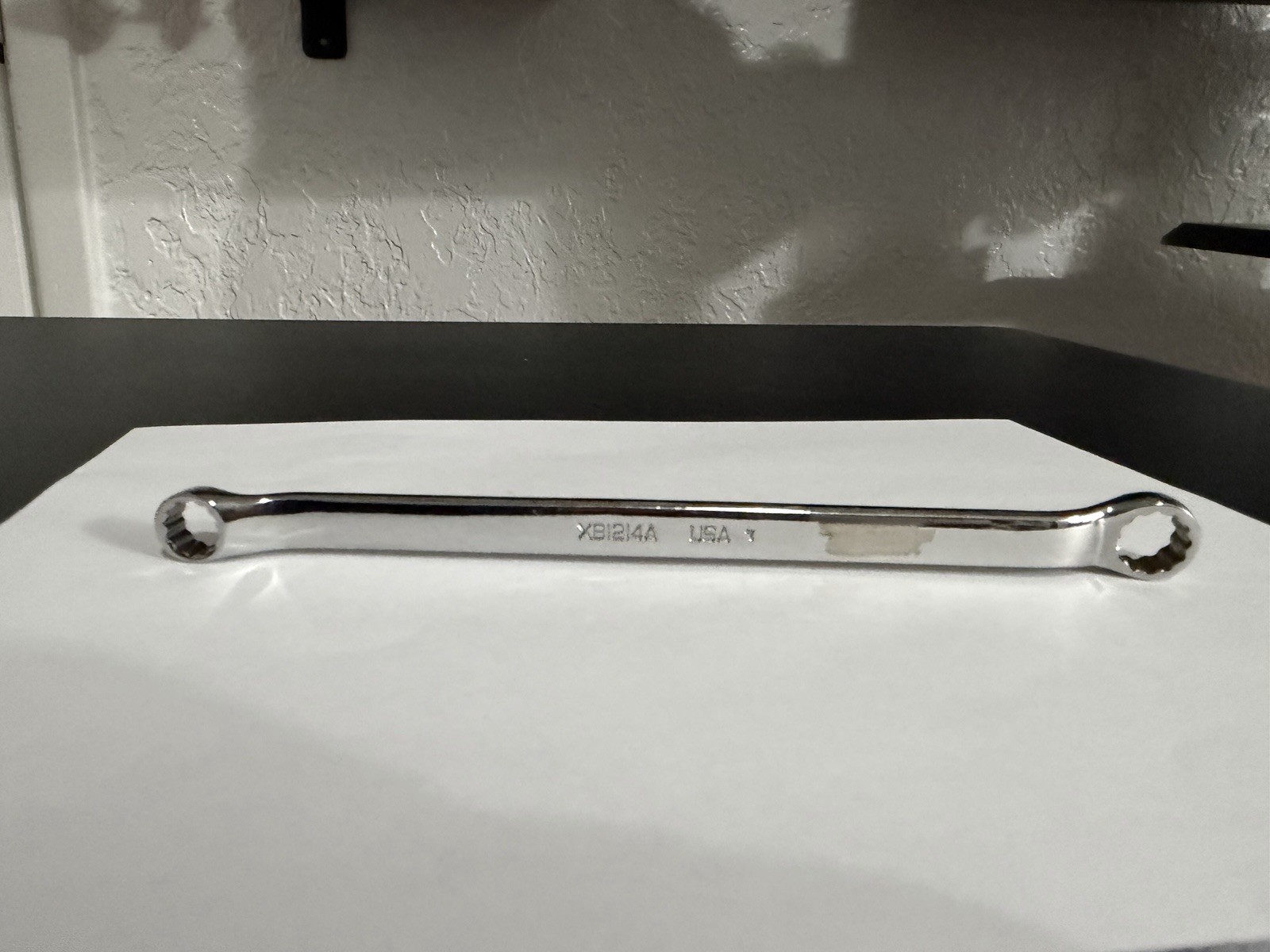 Snap-on Tools 3/8 x 7/16″ Offset Double Box End Wrench XB1214A USA