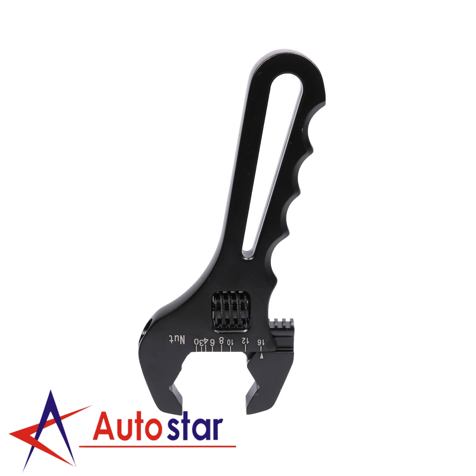3AN To 16AN Adjustable Wrench Black Aluminum Tool Spanner For Hose End Fitting