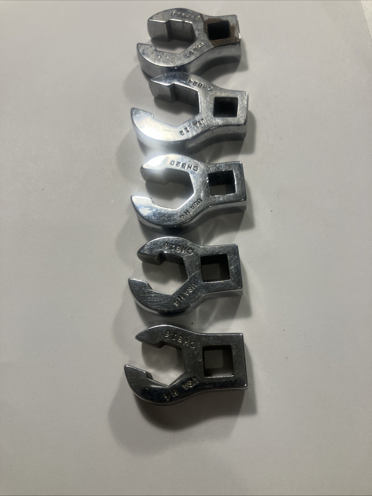MAC Tools SAE 3/8″ Drive 18mm,3/4,5/8,9/16,1/2,Wrench Open Crowfoot Socket Lot