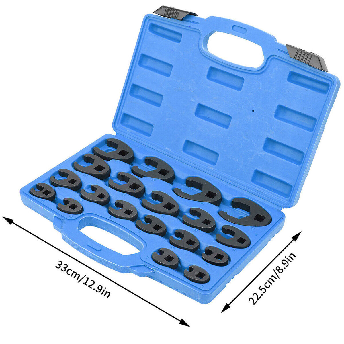 Crows foot Wrench Set 1/2″ and 3/8” Drive Flare Nut Crowfoot Wrench Set Metric