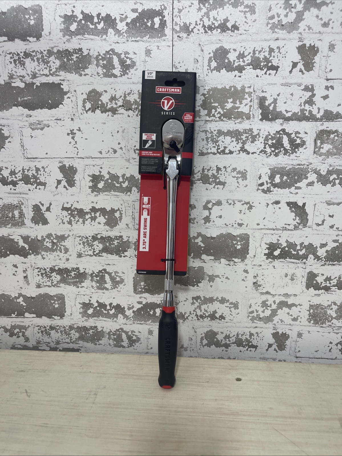 Craftsman V-Series 1/2″ Drive Flex Head Comfort Grip Ratchet CMMT86336V New
