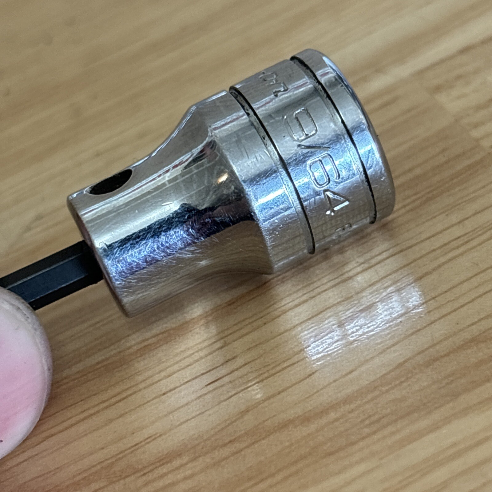 Snap On 9/64″ Hex Bit Driver Socket 3/8″ Drive FA4.5A USA