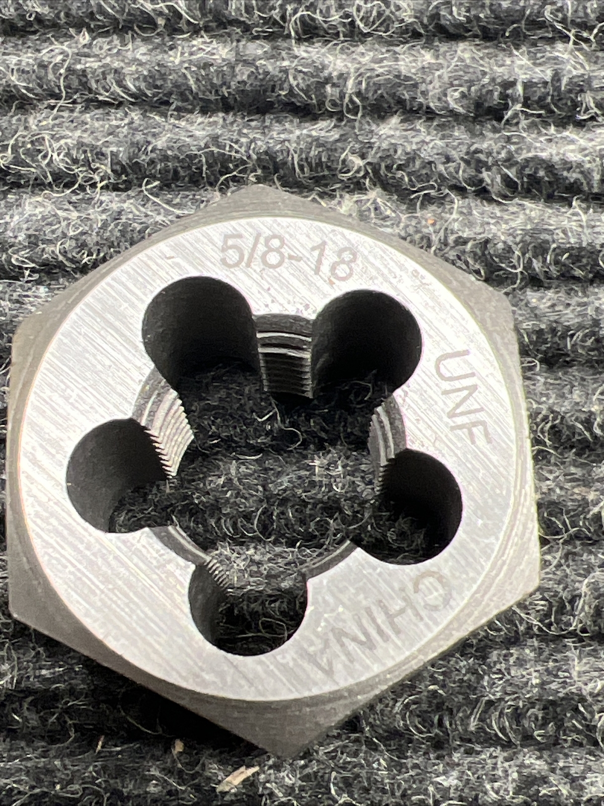 New Northland Carbon Steel Heavy Duty Hex Die, Size 5/8-18 NF, 083541