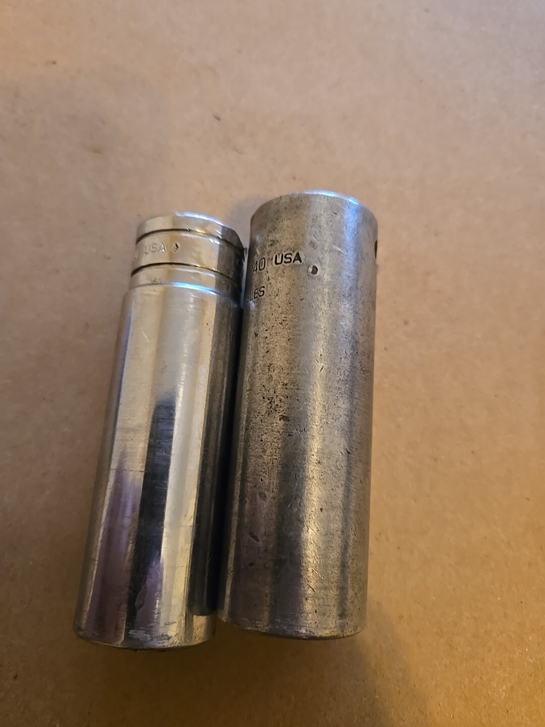 Snap On 1/2″ Drive 3/4″ 6PT SAE Deep Chrome Impact Sockets Worn TS241,SIM240