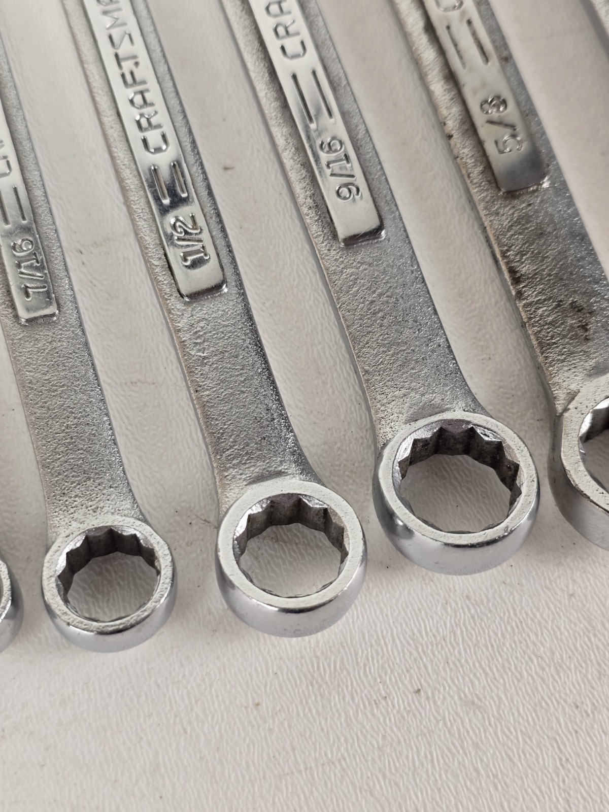 CRAFTSMAN 12PT SAE Combination Wrench Set 1/4″ to 1″ -V- & -VV- 14 pieces USA