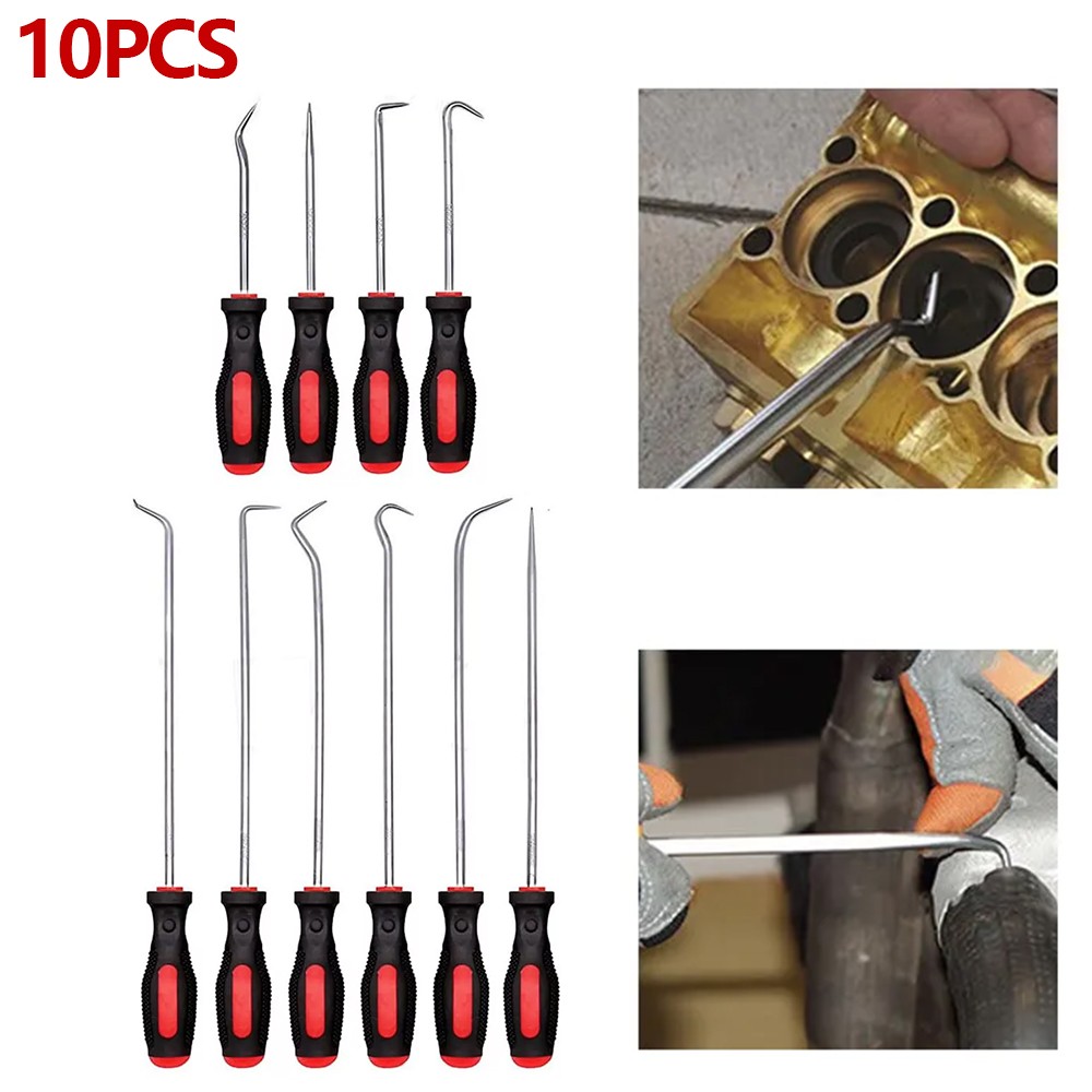 10pcs Pick and Hook Set Car Auto Oil Seal/O-Ring Seal Gasket Pick Puller Remover