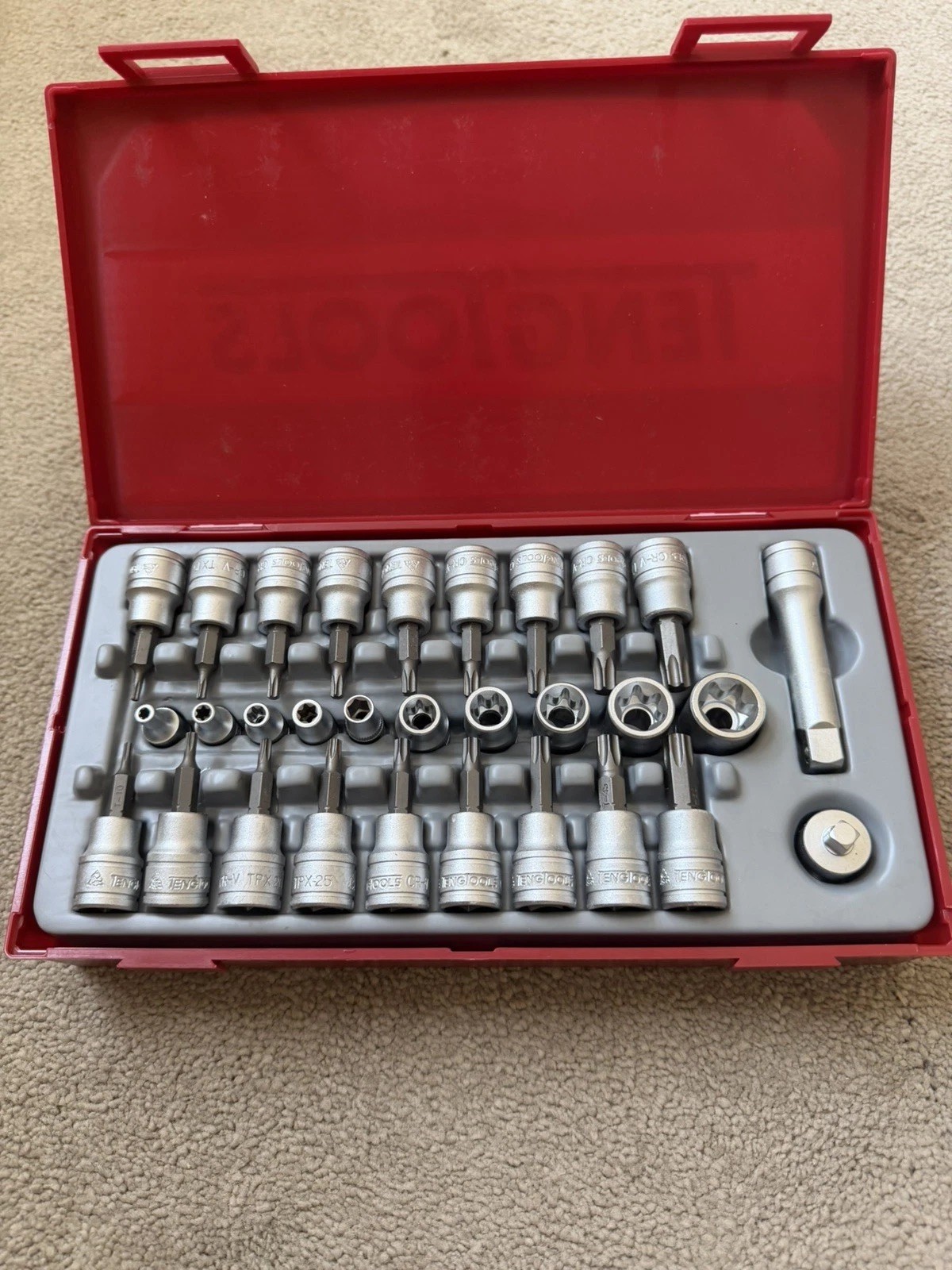 Teng TTTX30 3/8″ Drive Torx Bit Socket & Torx Socket Set – Male & Female