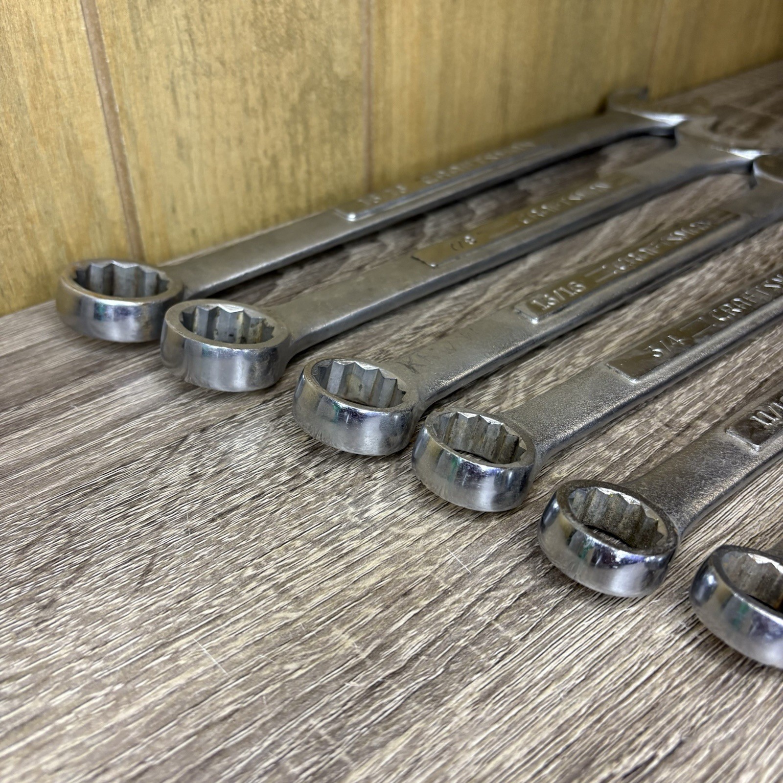 VTG Craftsman 13pc SAE 12pt Combination Wrench Set 1/4″ – 15/16″ -V- -VV- USA