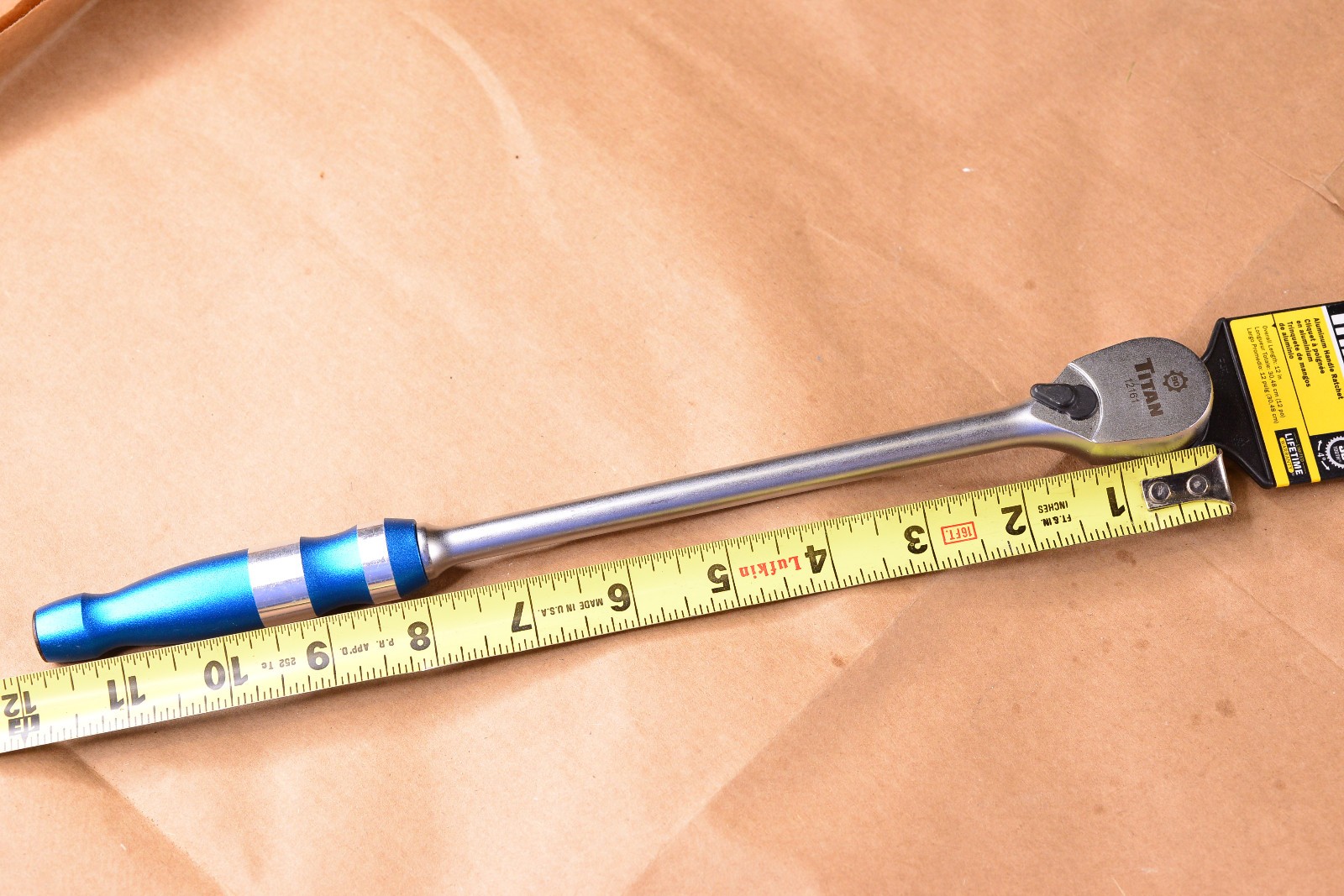 Titan Tools 12161 3/8″ Drive x 12″ Sealed Head Ratchet Tool Garage 90 Tooth