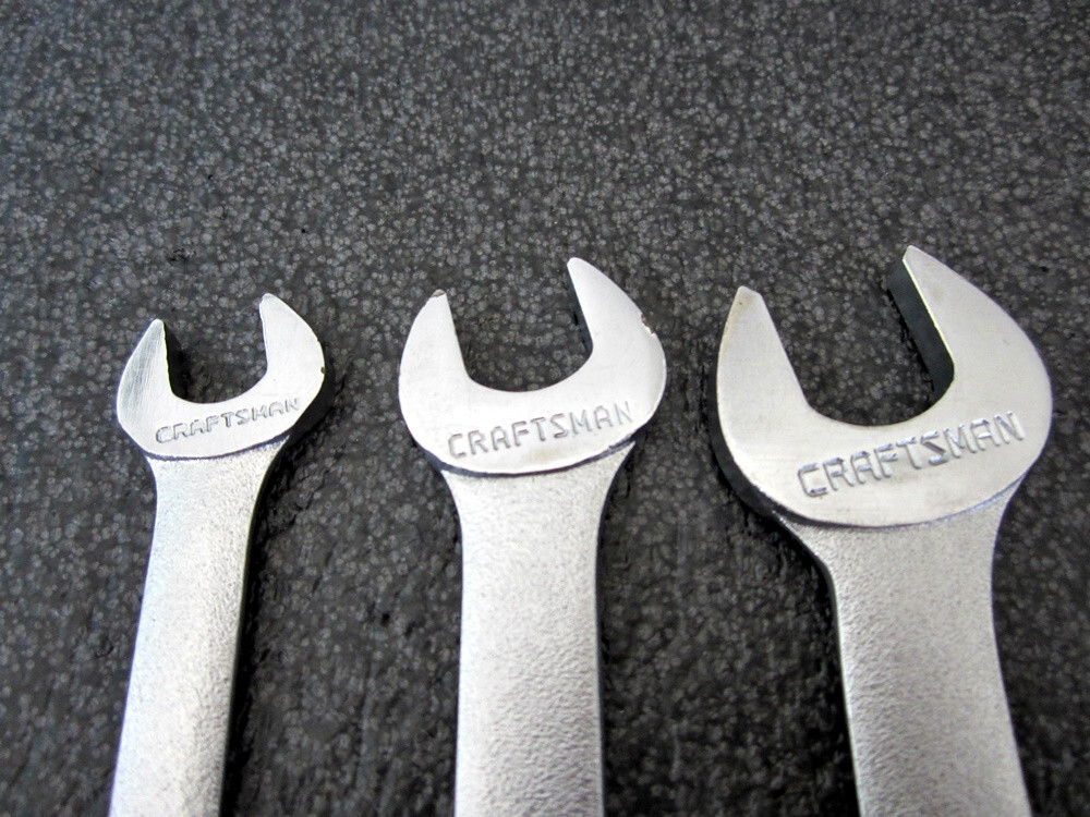 Vintage Craftsman 3pc SAE Tappet Wrench Set -V- Made in USA