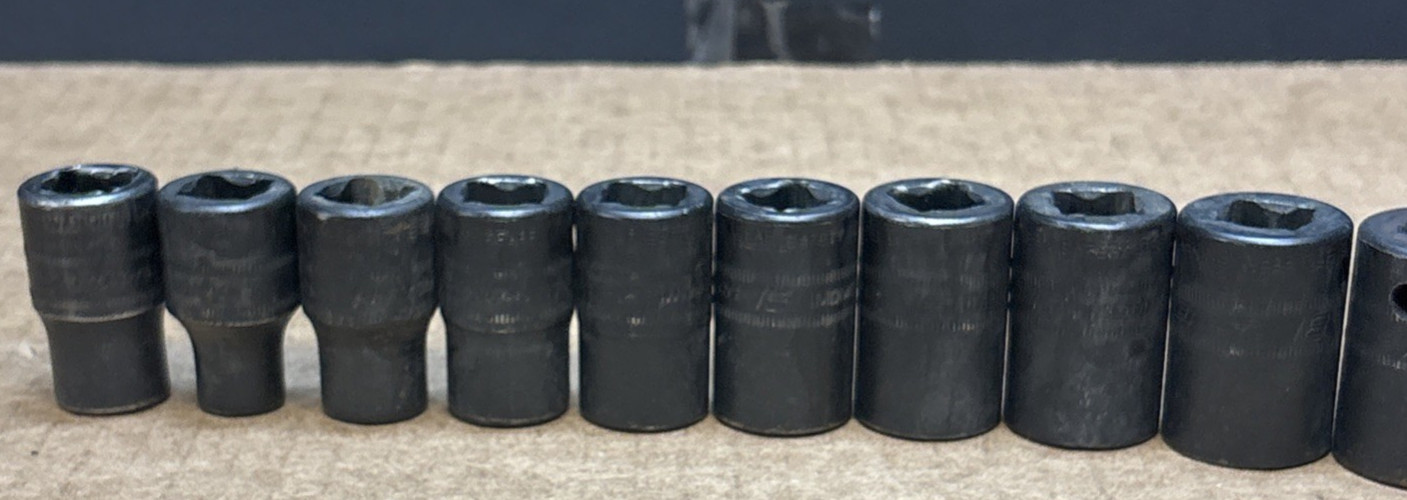 Snap-on 15 pc Metric Shallow Impact Socket Set IMDM