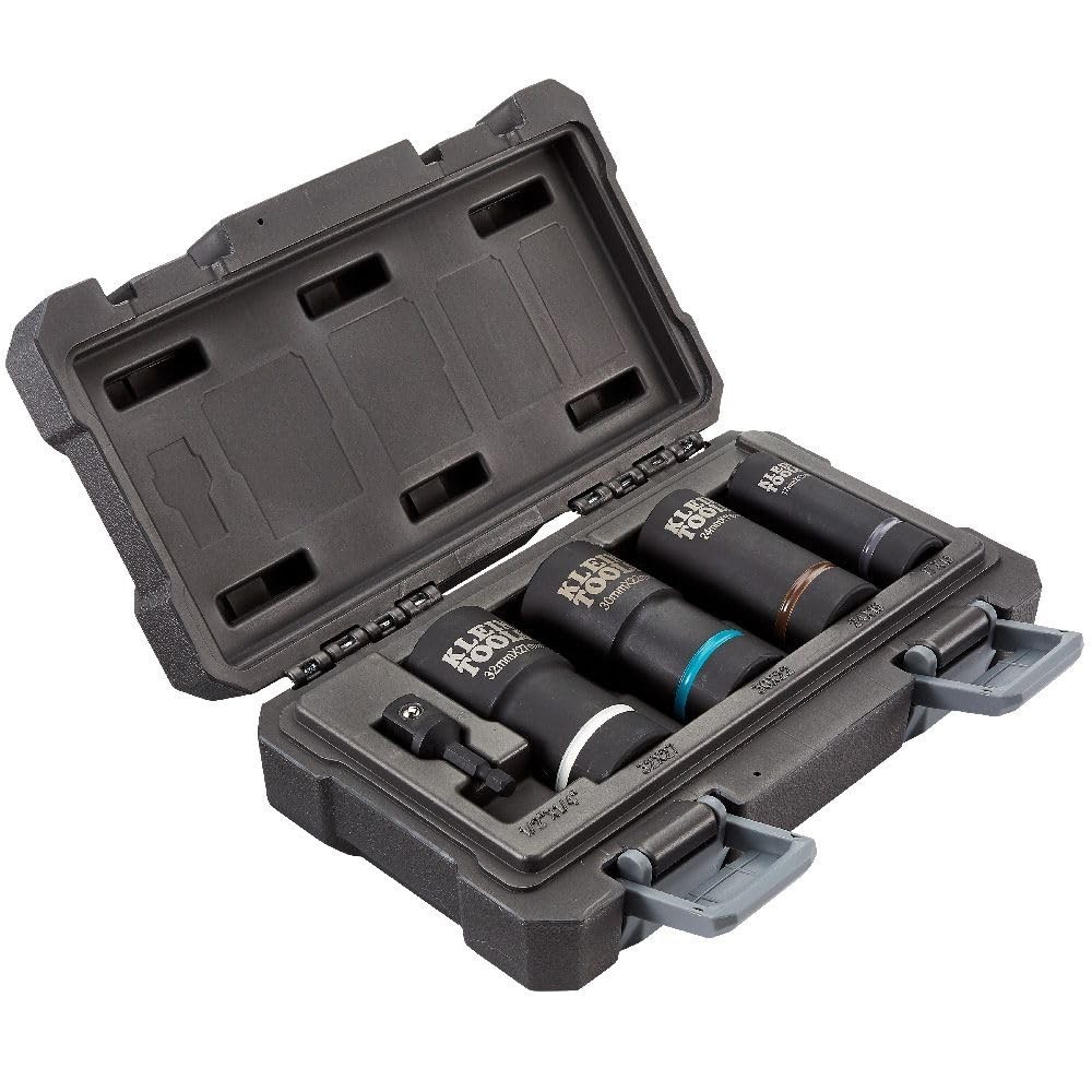 1/2-Inch Drive Metric Impact Socket Set – 12-Point Deep Sockets for Mechanics