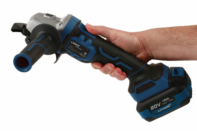 Laser Tools 8010 Cordless Portable Angle Grinder 20V Body Unit Only