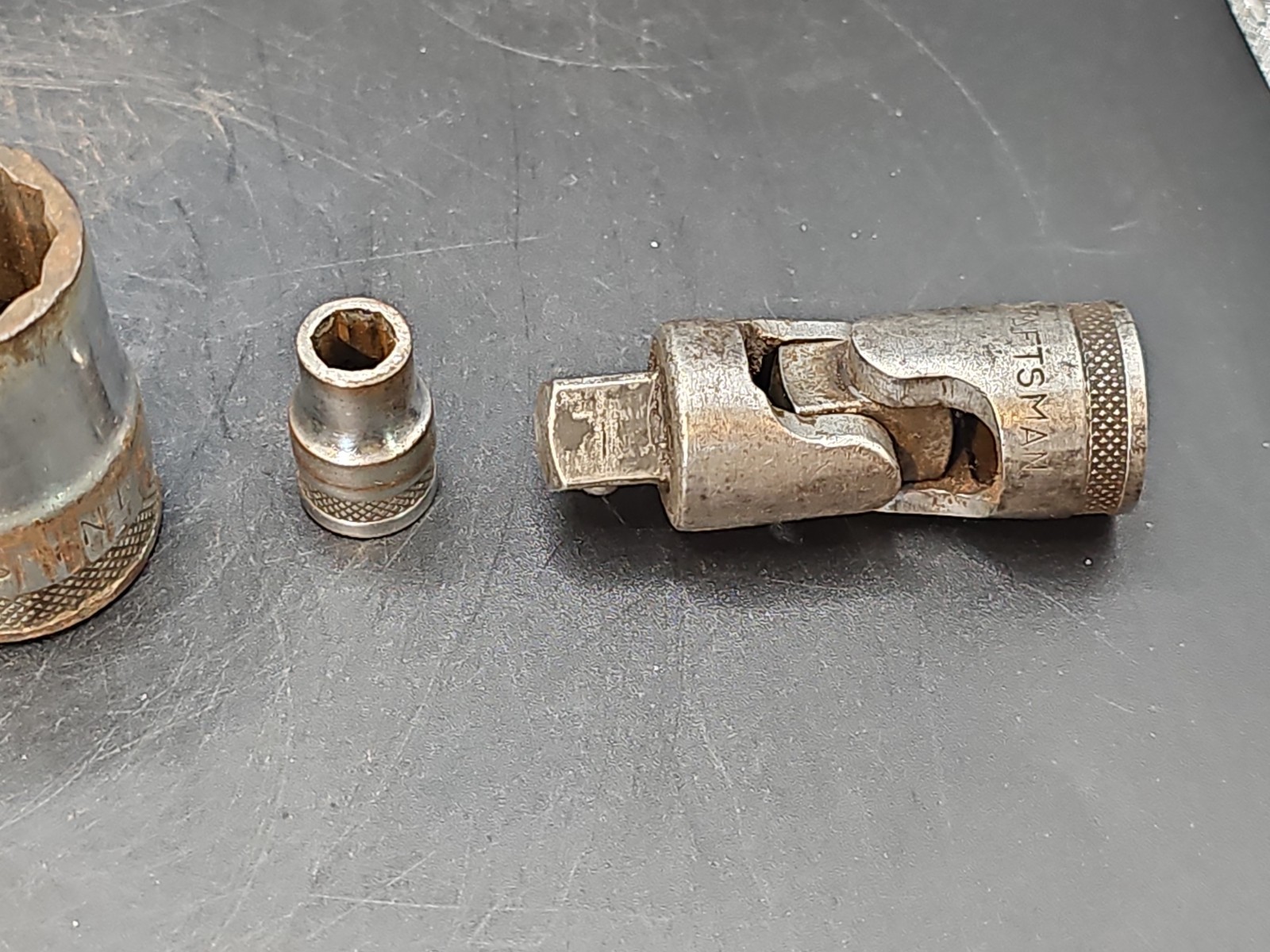 Craftsman BE 1/2 drive sockets 3/8 swivel etc 6 pieces