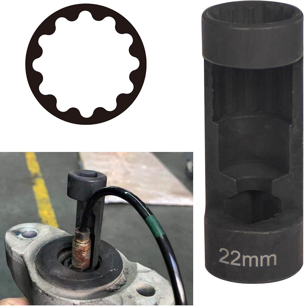 Chromium Vanadium Steel 1/2 Inch Drive 12 Point Strut Socket 16mm 18mm 22mm