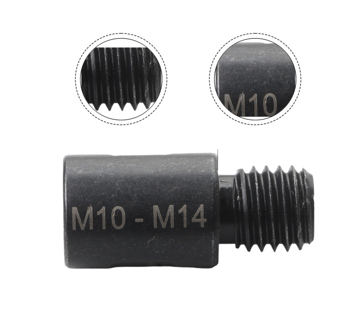 4pcs Thread Adapter Rod M10 to For M14 for Angle Grinder Drill Bit Shank Use