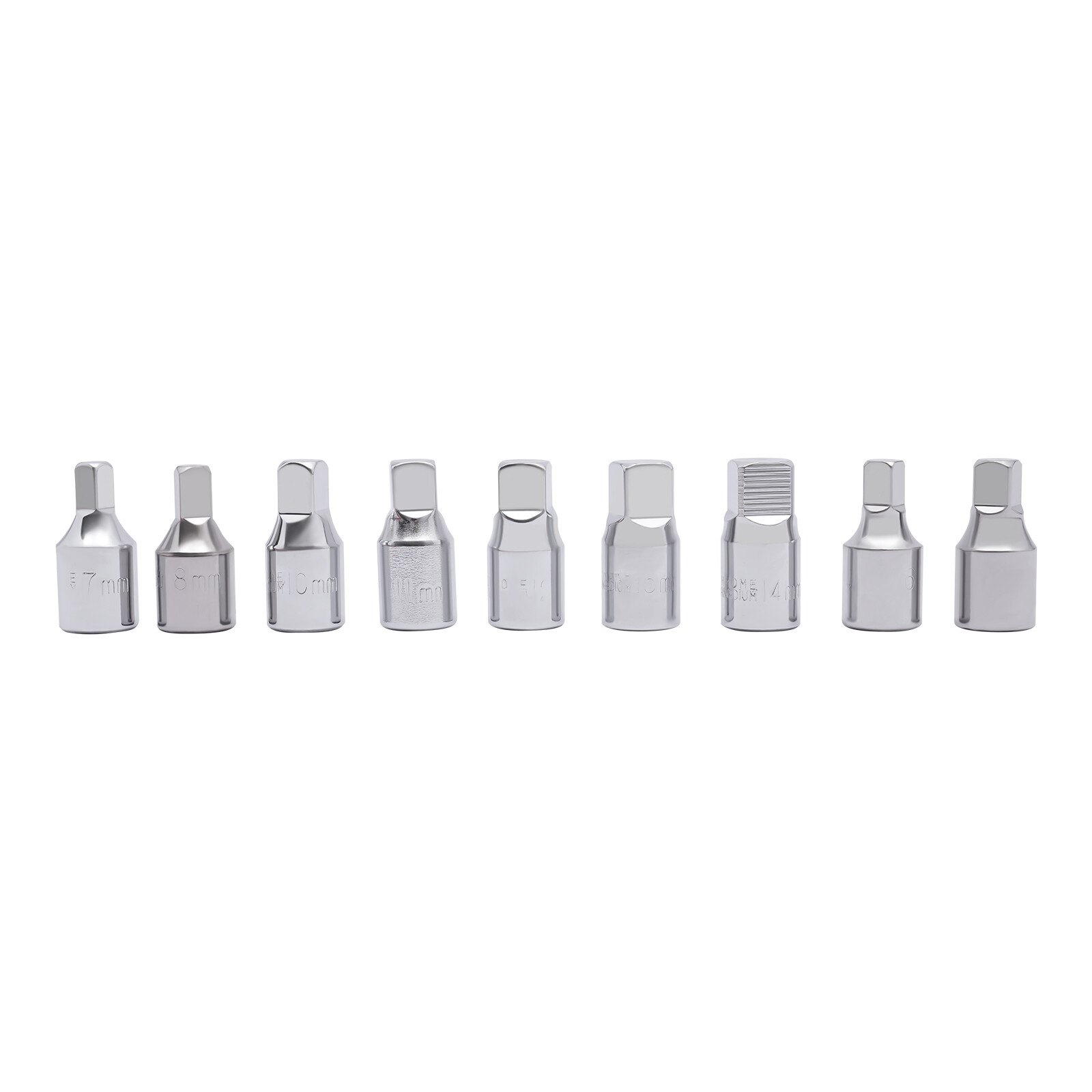 Oil Drain Pipe Plug Hexagon Square Socket Key Removal Tool Set 18Pcs 3/8»Drive