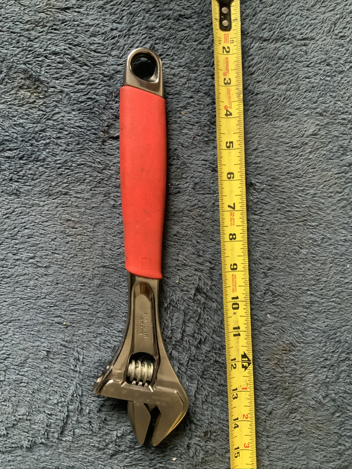 Snap On Adjustable Wrench, Fadh12b….red….used…