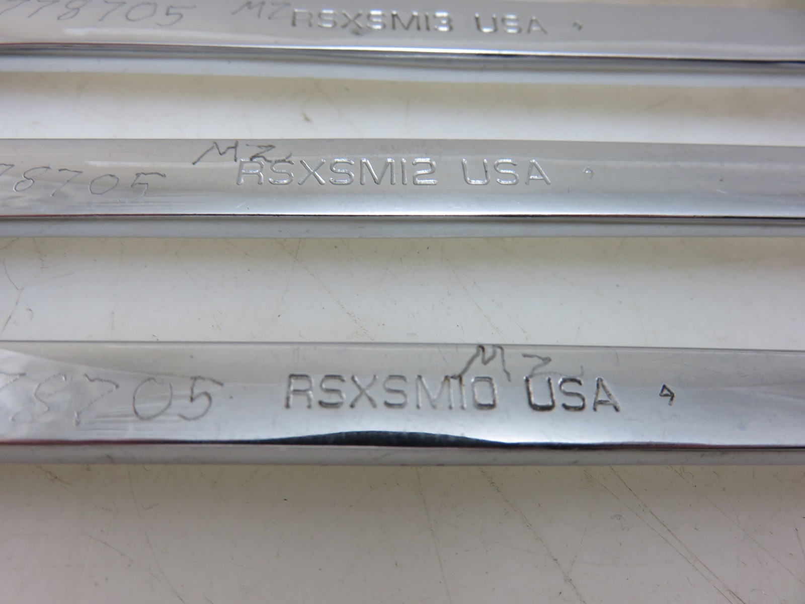 Snap-On RSXSM METRIC Open End Line Flare Nut SPEED Wrench 10mm-15mm