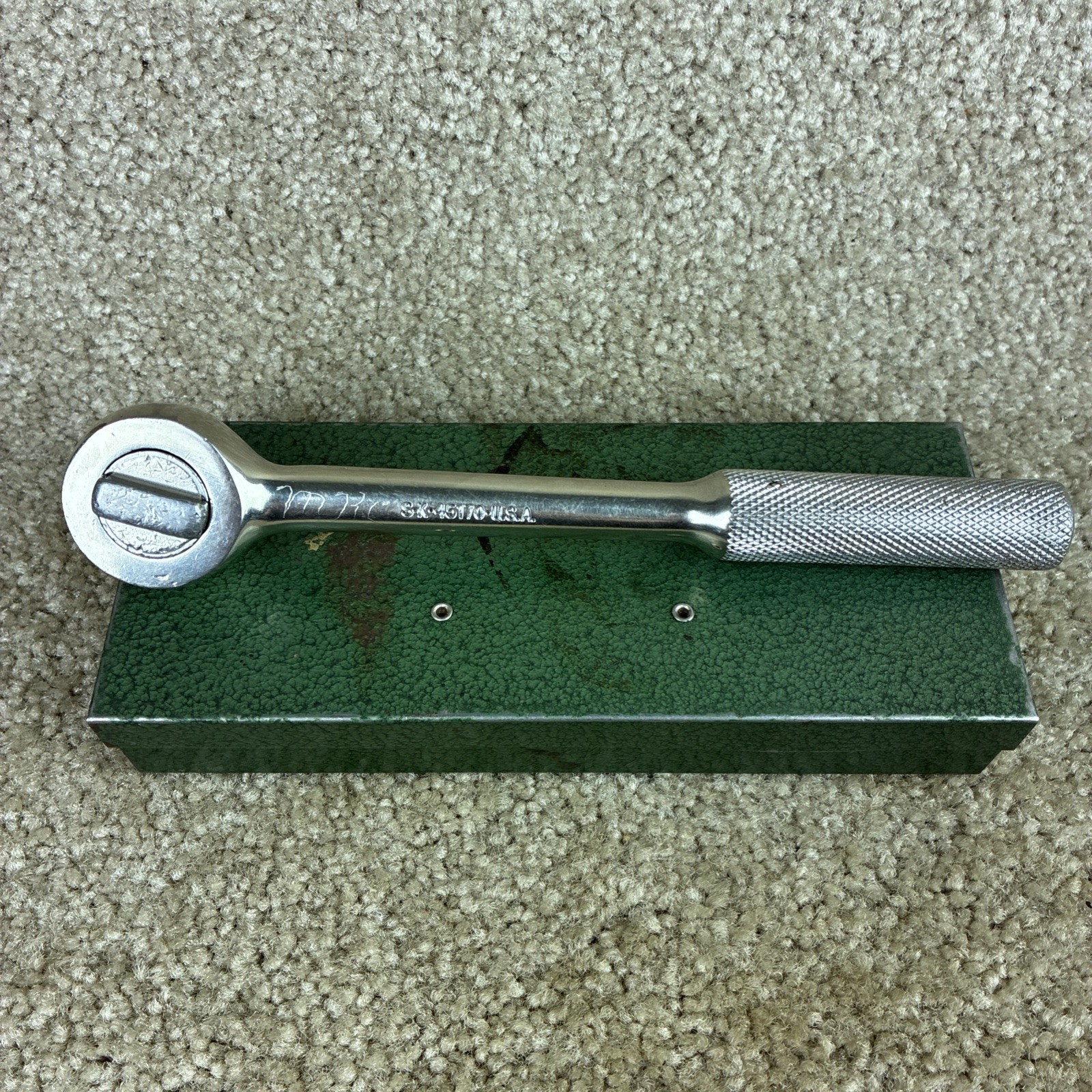 S-K 9pc.SAE Deep Socket Set w/Ratchet