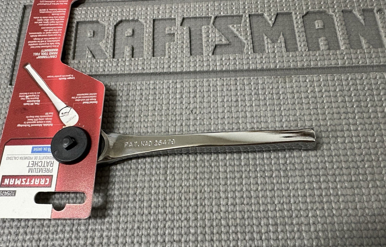 NOS Sears Craftsman 1/4” Premium Ratchet 84T 25479 USA Brand New On Original Tag