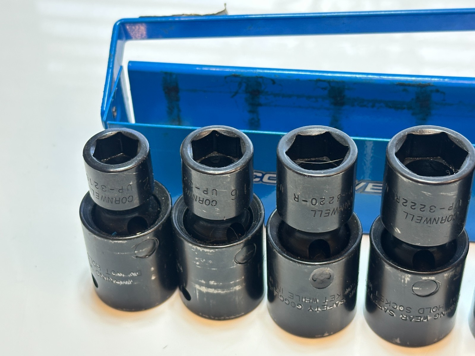 Cornwell USA UP-325RS SAE 1/2” Dr. Universal Swivel Impact Socket Set, 1/2″-3/4″