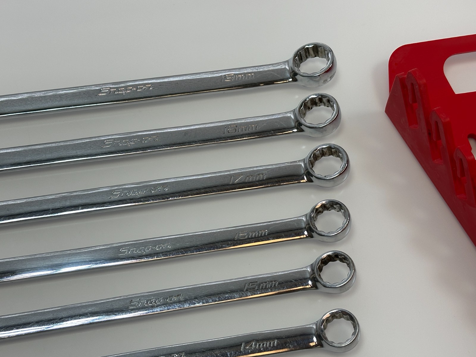 🇺🇸 Snap On Tools USA 14pc Metric 6-19mm Combination Wrench Set OEXM710 + 6-9mm