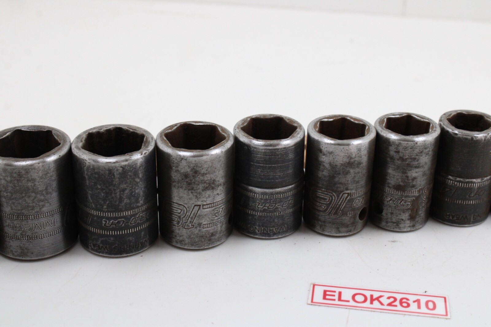 Snap-On IMM100-IMM210 1/2″ Drive 6 Point Metric Black Oxide Impact Socket Set US