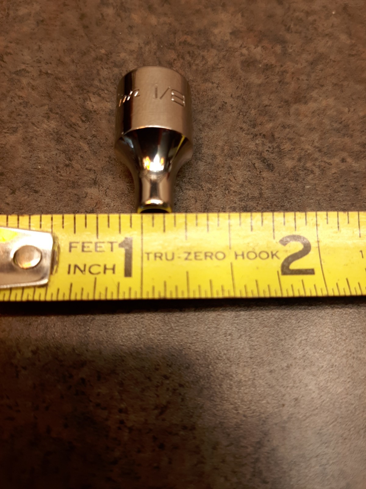 Snap-On tm04 1/8″ 1/4″ drive sae shallow 6 point chrome socket
