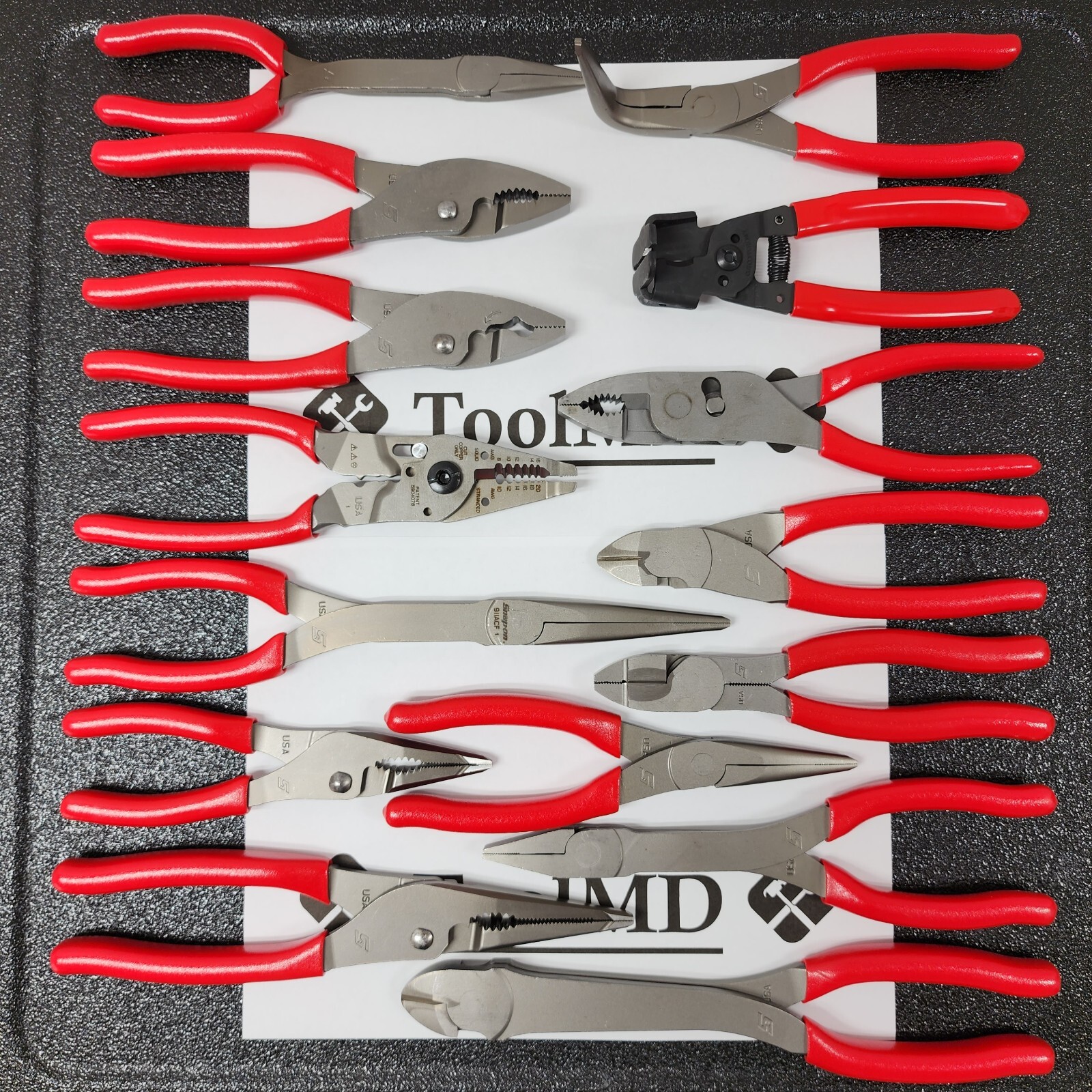 Snap-on Tools USA NEW 15pc RED Master Plier/Cutter/Stripper Set LN46ACF + MORE