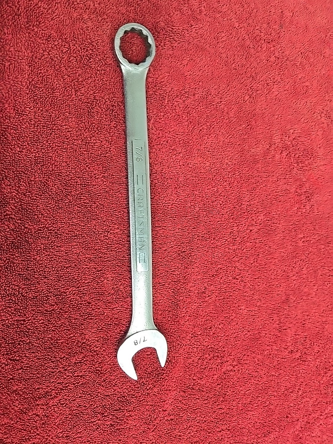 Craftsman 7/8” Combination Chrome Wrench VA 44703 USA 7/8in.