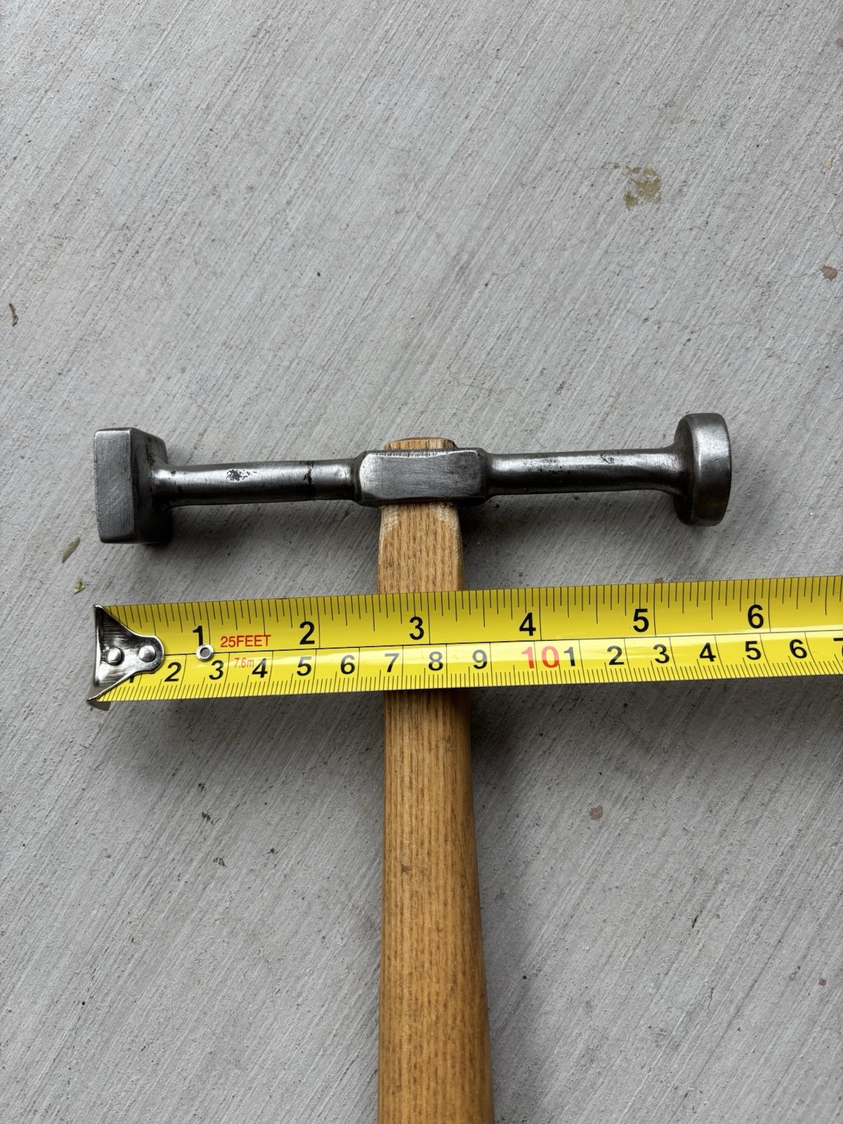 VTG AUTO BODY ROUND FACE BUMPING SHRINKING HAMMER Looks Hand Made