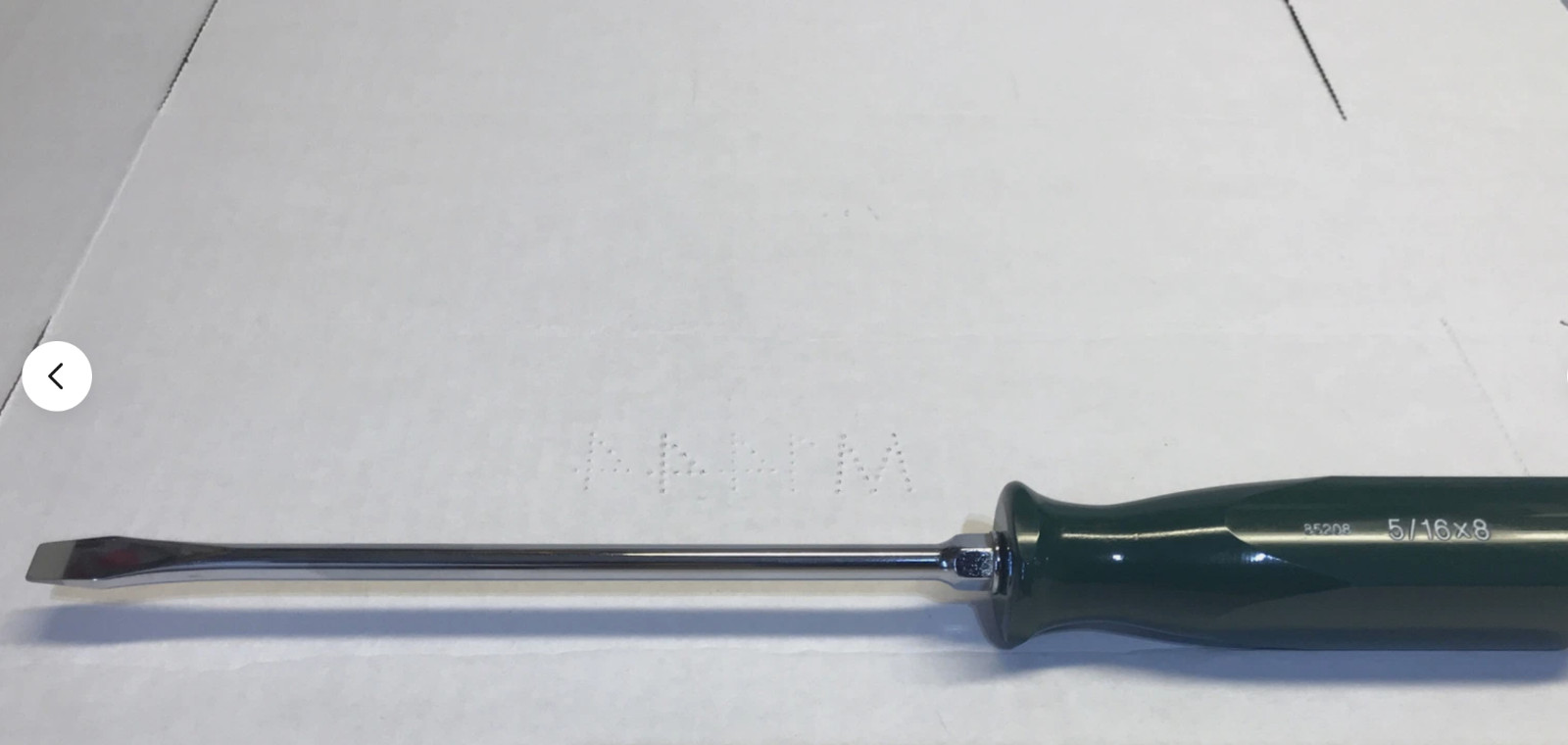 SK Hand Tools 85208 Slotted, Flat, Cushion Grip Cabinet 8” Screwdriver New.