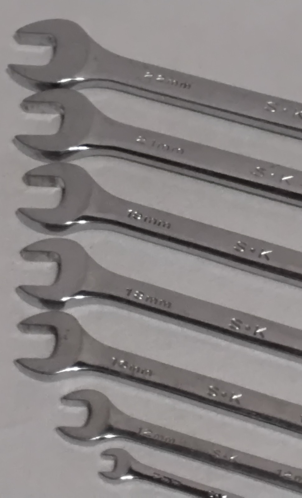 SK Hand Tool 7pc 12 Point Metric Combination Wrench Set Lot USA