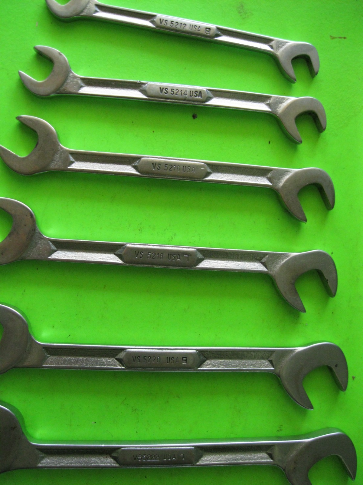 7 pc Snap On Four Way Angle Head Open End Wrench Set SAE – USA