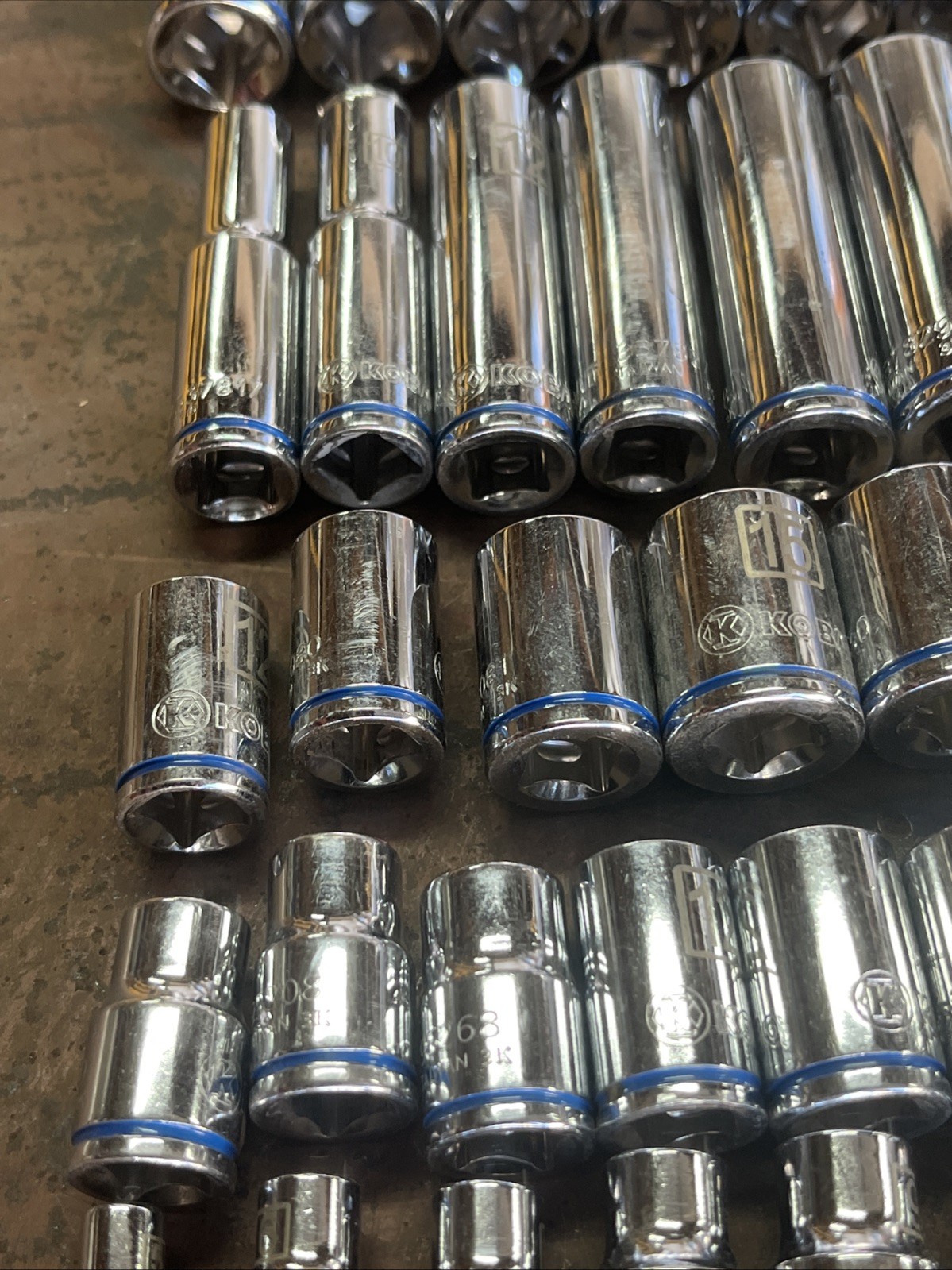🔥 Kobalt 1/4 3/8 1/2 Drive 55 Piece 6 & 12 Point Short Mid Deep Socket Set Lot