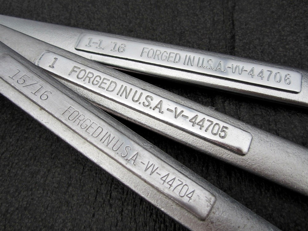 Vintage Craftsman 5pc Large Combination Wrench Set -VV- Made in USA