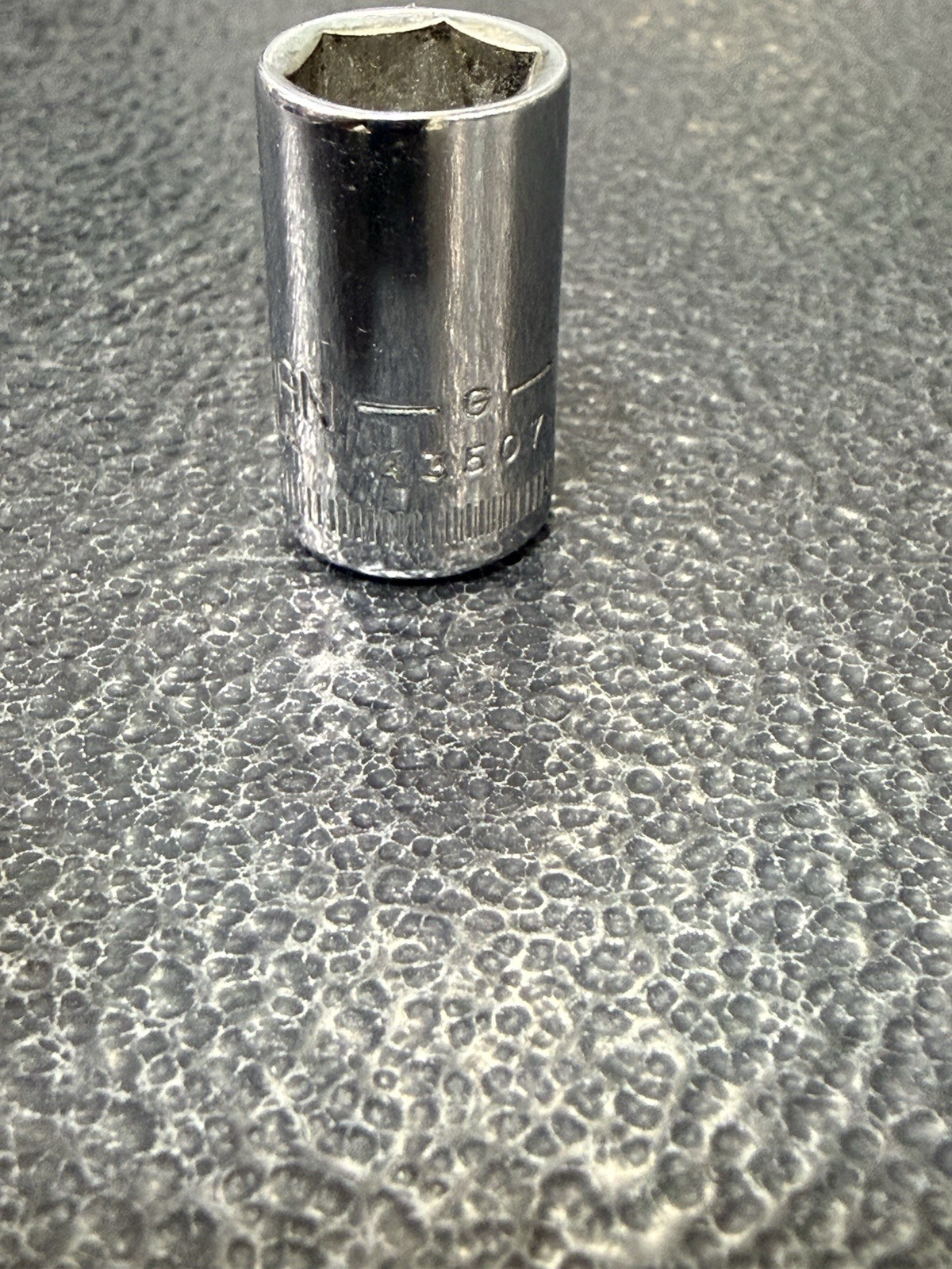 Vtg 9mm Craftsman G-Series Part 43507 1/4″ Drive 6-Point Socket USA Made NOS