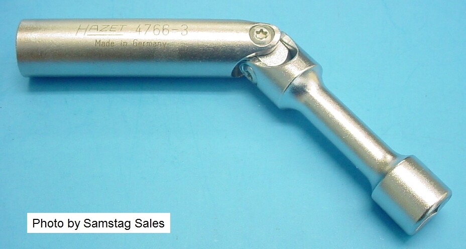 Hazet 4766-3 BMW Hinged Spark Plug Socket 14mm 3/8″ Drive Made in Germany!