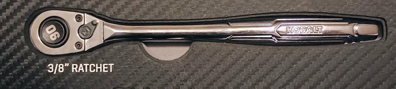 KOBALT 90 Tooth Quick Release 3/8″ Inch Drive 7.5″ Inch Ratchet 81697