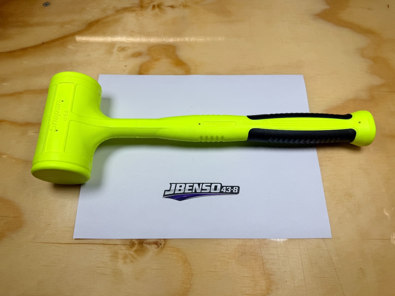 Snap-on Tools USA NEW HI-VIZ 48oz / 1350g Soft Face Dead Blow Hammer HBFE48HV