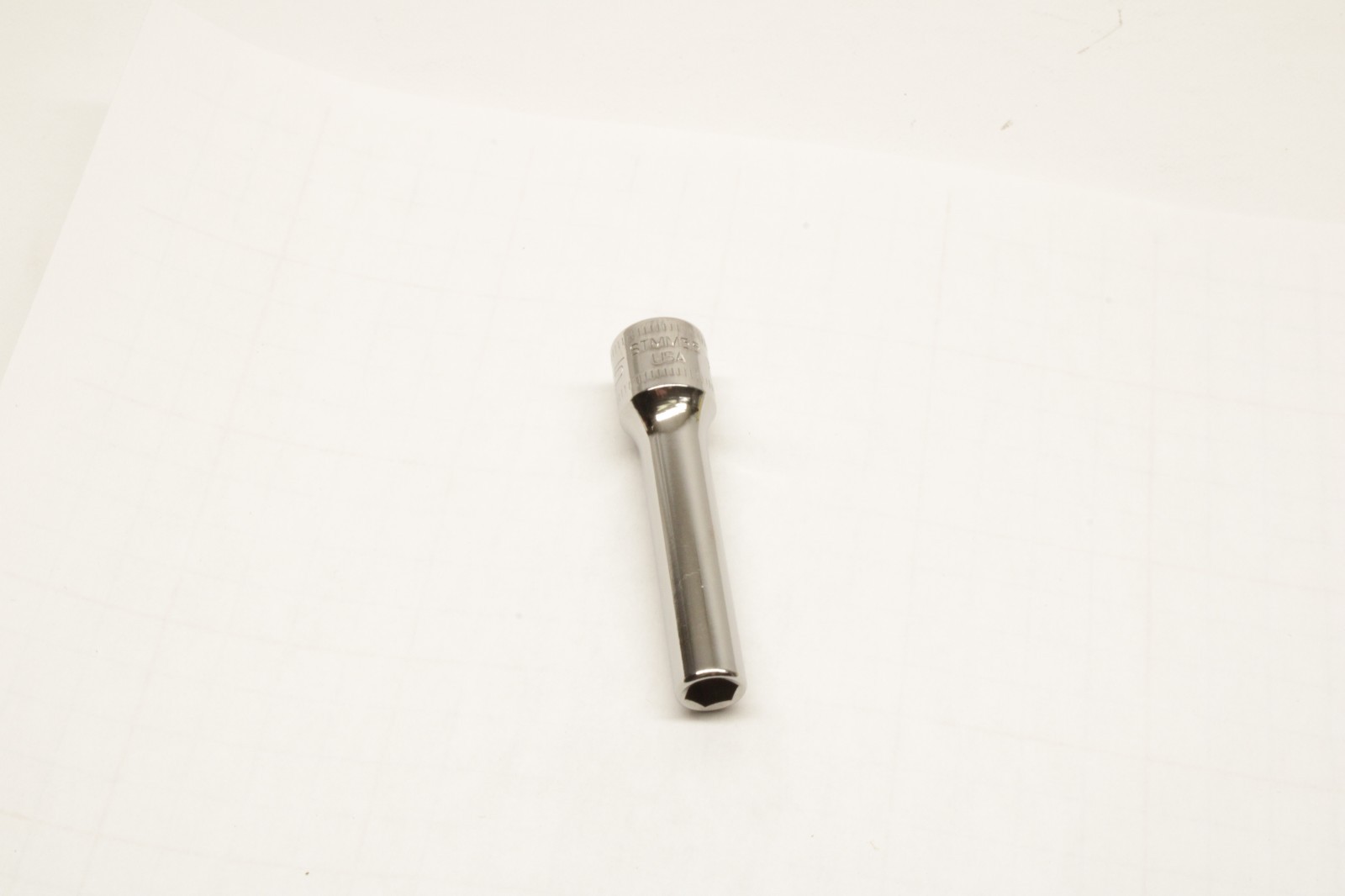 Snap-on Tools USA NEW 1/4″ Drive 6-POINT Metric 5.5mm DEEP Chrome Socket STMM5.5