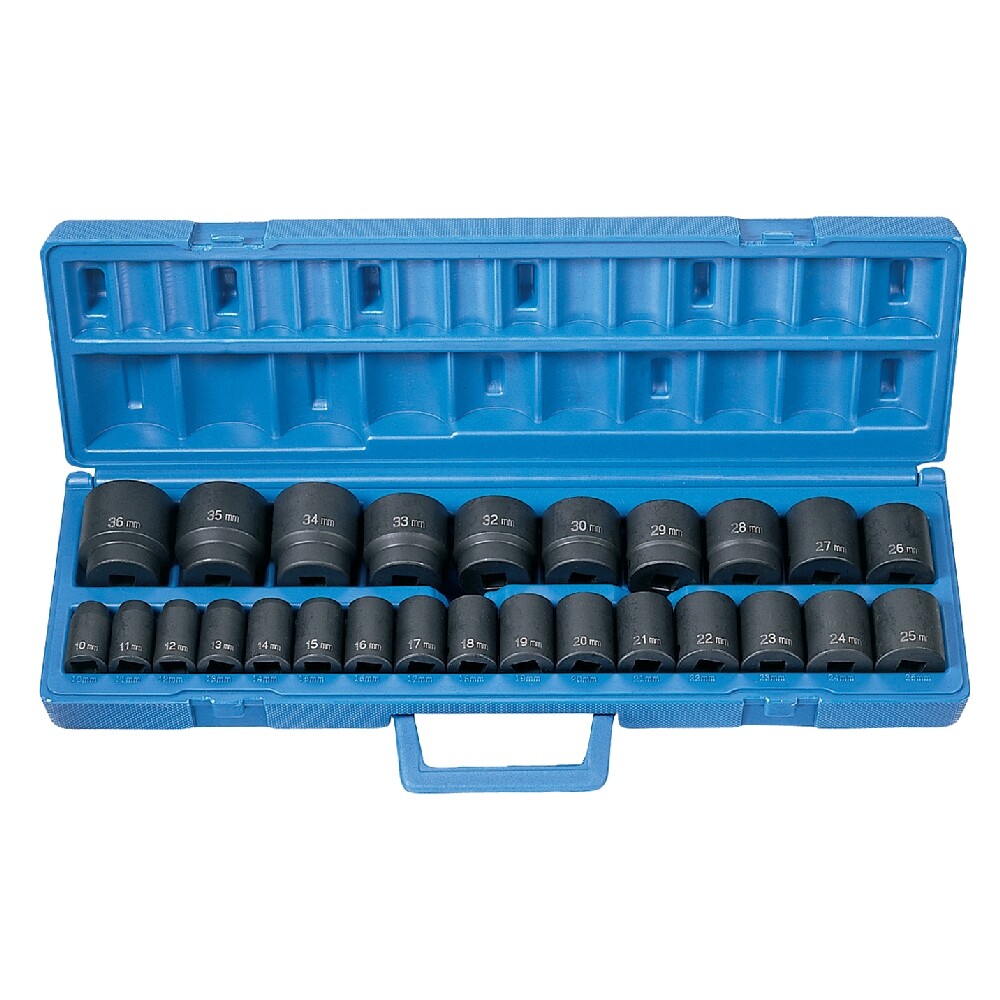 Grey Pneumatic 1326M 26pc 1/2″ dr Metric 6 Point Master Impact Socket Set