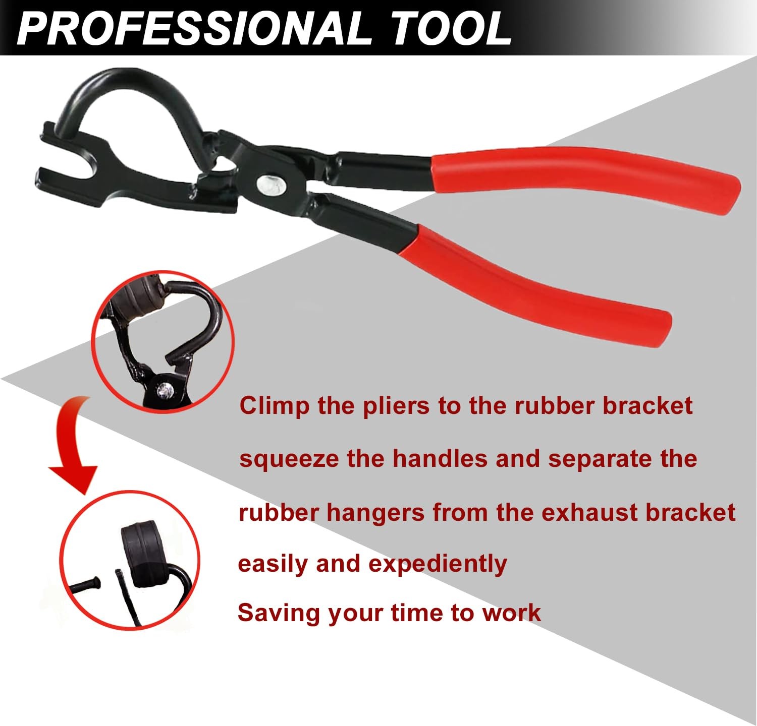 5PCS Exhaust Hanger Tool and 2 Holes Exhaust Muffler Hanger Kit Exhaust Hange…