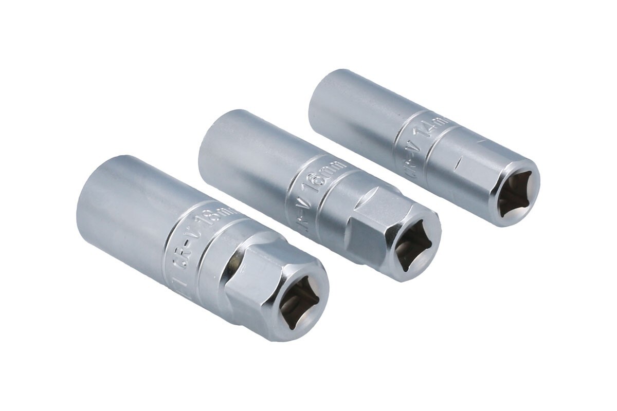 Laser 7295 3 Piece Thin Wall Spark Plug Socket Set